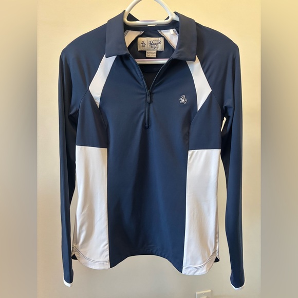 Penguin ladies quarter zip long sleeved top - Picture 3 of 9